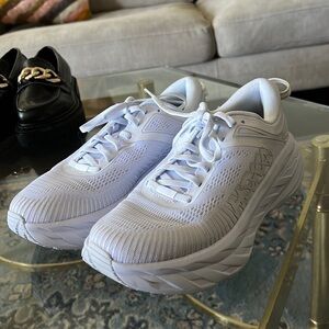 Women's Hoka One One Bondi 7 White/White Mesh